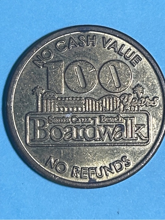 The Unbranded Brand Other - 100th Anniversary Santa Cruz Beach Boardwalk Arcade Token 2007